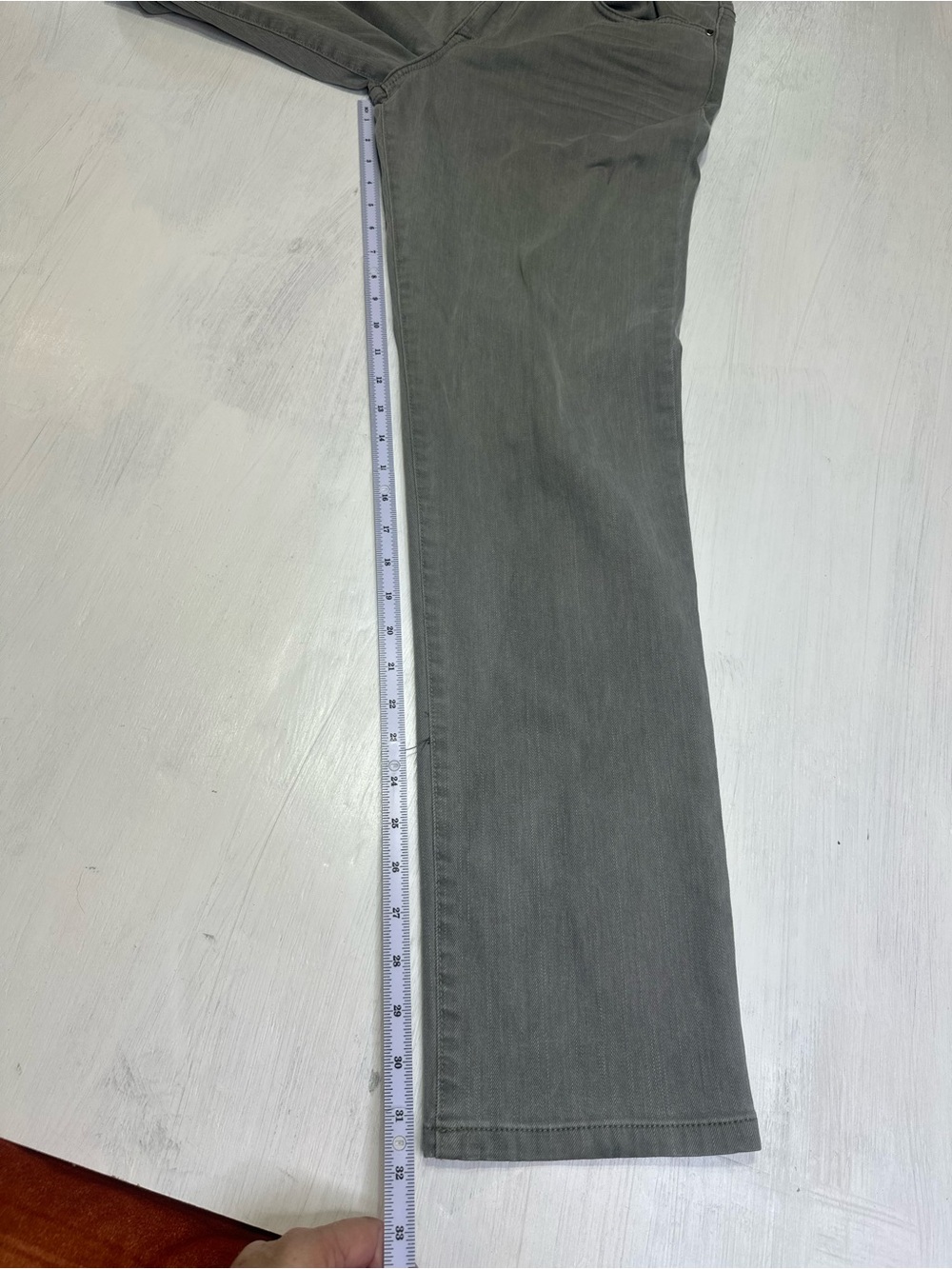 Calvin Klein Jeans Boyfriend Gray Denim Pants Women’s Size 10 Stretch - Picture 6 of 13